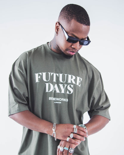 'Future Days' Premium Oversized T-shirt