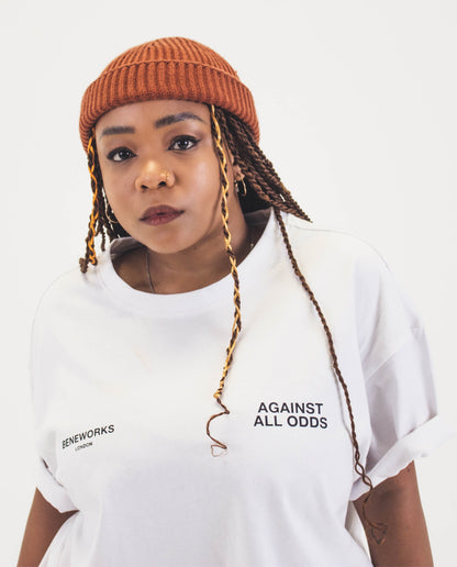 'Against all Odds' Premium Women Oversized T-Shirt