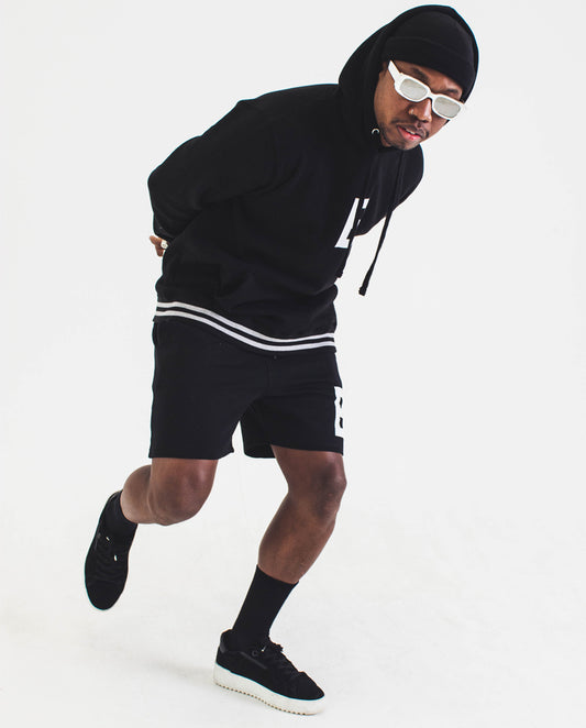 B Signature Premium Striped Cuff Hoodie