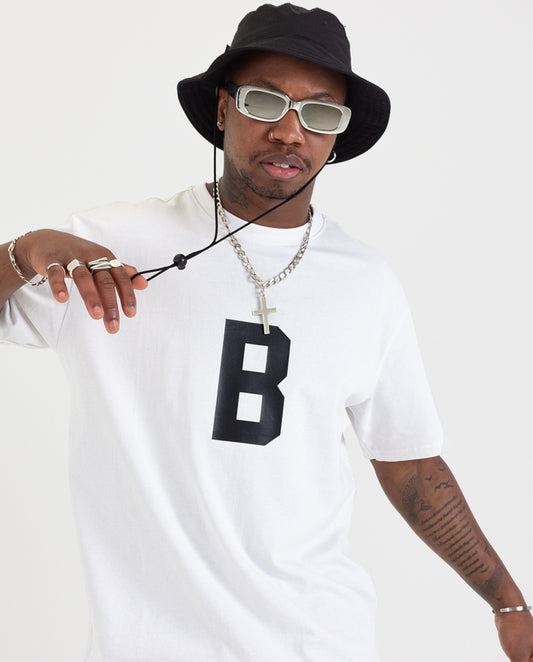 Beneworks B Premium White Oversized T-Shirt